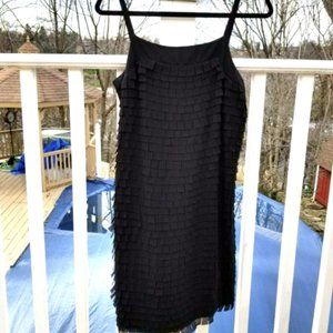 BLACK LABEL Saks Fifth Avenue Women's S Strappy Fringe/Cut Party/Cocktail Dress